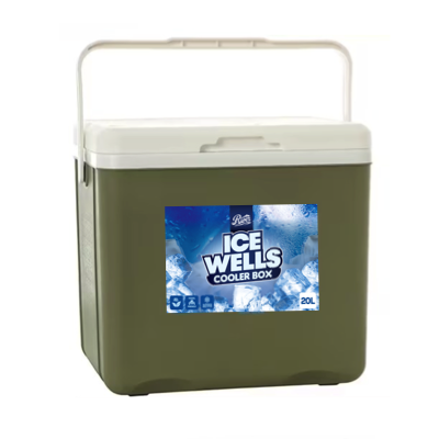 River ICE WELLS COOLER BOX 20L SAND GREEN
